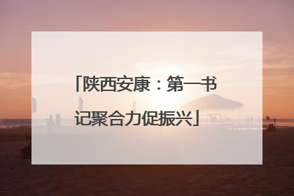 陕西安康：第一书记聚合力促振兴