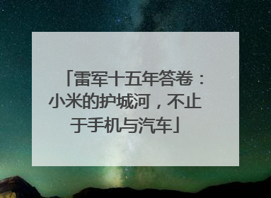 雷军十五年答卷：小米的护城河，不止于手机与汽车