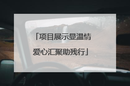 项目展示显温情 爱心汇聚助残行