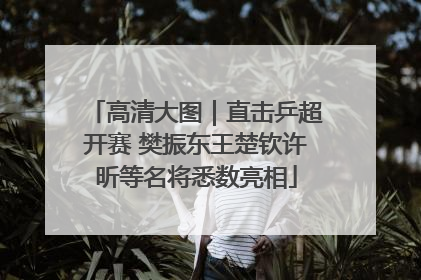 高清大图｜直击乒超开赛 樊振东王楚钦许昕等名将悉数亮相