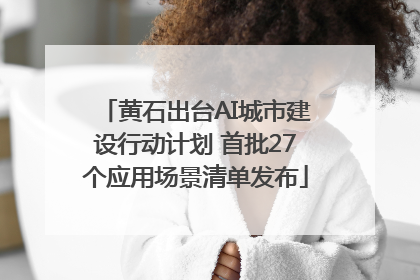 黄石出台AI城市建设行动计划 首批27个应用场景清单发布