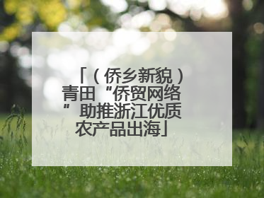 （侨乡新貌）青田“侨贸网络”助推浙江优质农产品出海