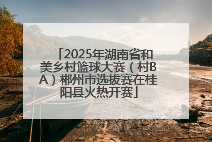 2025年湖南省和美乡村篮球大赛（村BA）郴州市选拔赛在桂阳县火热开赛
