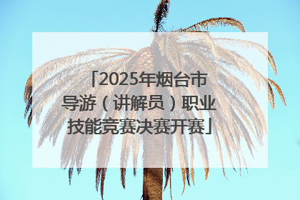2025年烟台市导游（讲解员）职业技能竞赛决赛开赛