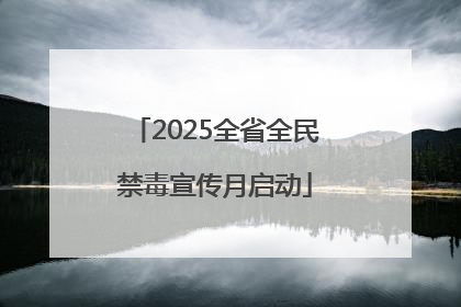 2025全省全民禁毒宣传月启动