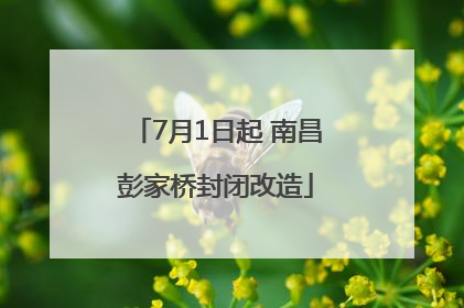 7月1日起 南昌彭家桥封闭改造