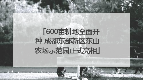 600亩耕地全面开种 成都东部新区东山农场示范园正式亮相