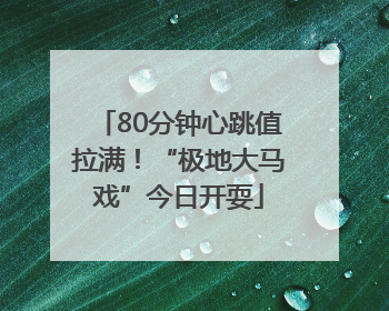 80分钟心跳值拉满！“极地大马戏”今日开耍