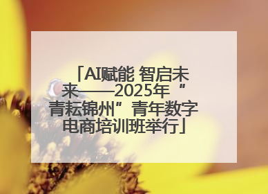 AI赋能 智启未来——2025年“青耘锦州”青年数字电商培训班举行