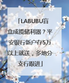 LABUBU盲盒成揽储利器？平安银行新户存5万以上就送，多地分支行跟进