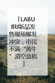LABUBU新品发售现场爆发冲突，市民不满“黄牛”清空盒机